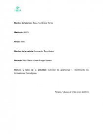 INNIVACION TECNOLOGICA. Página 1