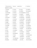 Vocabulario Cuarto grado Bloque III