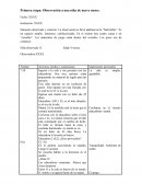 Primera etapa: Observación a una niña de nueve meses.