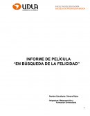 INFORME DE PELÍCULA “EN BÚSQUEDA DE LA FELICIDAD”