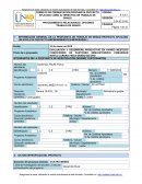 INFORMACIÓN GENERAL DE LA PROPUESTA DE TRABAJO DE GRADO PROYECTO APLICADO (SE EXCLUYE PROYECTO EMPRENDIMIENTO EMPRESARIAL)