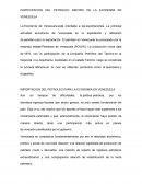 PARTICIPACION DEL PETROLEO DENTRO DE LA ECONOMIA EN VENEZUELA