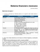 Ejercicios 1 sistema financiero mexicano