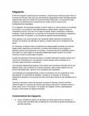 Oligopolio. Características del oligopolio