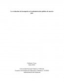 Evaluación Desempeño en el Sector Público Perú