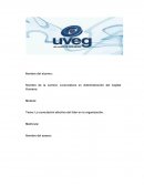 Tarea: La comulación efectiva del líder en la organización.