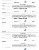 Ejemplo de formato para una rifa