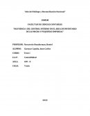 INLFUENCIA DEL CONTROL INTERNO EN EL AREA DE INVENTARIO DE LAS MICRO Y PEQUEÑAS EMPRESAS