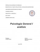 ANALISIS DE PSICOLOGIA GENERAL