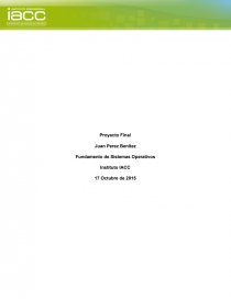 Proyecto Final Fundamento de Sistemas Operativos. Página 1