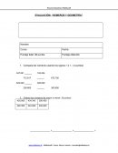 EVALUACIÓN: “NÚMEROS Y GEOMETRÍA”
