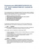 IMPLEMENTACION DE LAS 5“S” EN EL LABORATORIO DE CALIDAD EN AGROTOR