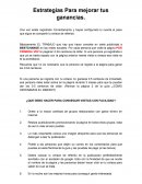 Estrategias Para mejorar tus ganancias