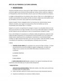 ARTE EN LAS PRIMERAS CULTURAS URBANAS