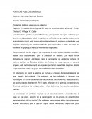 Formación de la Agenda. El caso de la política de los ancianos