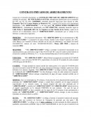 Contrato privado de arrendamiento de taxi