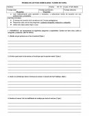 PRUEBA DE LECTURA DOMICILIARIA: FLORES DE PAPEL.