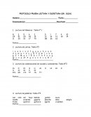 PROTOCOLO PRUEBA LECTURA Y ESCRITURA (DR. OLEA) s/r