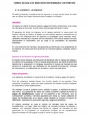 FORMA EN QUE LOS MERCADOS DETERMINAN LOS PRECIOS