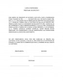 CARTA COMPROMISO PRÉSTAMO DE EFECTIVO