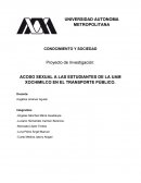 Acoso sexual a las estudiantes de la UAM Xochimilco en el transporte público