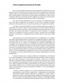 Crítica al gobierno peruano de Humala