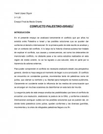 CONFLICTO PALESTINO-ISRAELÍ. Página 1