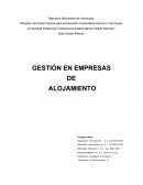 GESTIÓN EN EMPRESAS DE ALOJAMIENTO