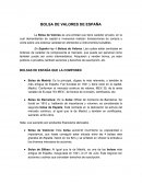 BOLSA DE VALORES DE ESPAÑA