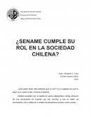 ¿SENAME CUMPLE SU ROL EN LA SOCIEDAD CHILENA?