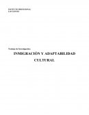 INMIGRACION Y ADAPTABILIDAD CULTURAL