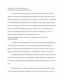 Tema a tratar: Redes en las telecomunicaciones