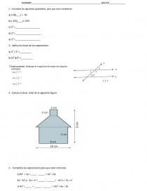 Examen final de segundo grado de secundaria. Página 1