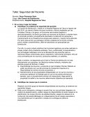 Taller: Seguridad del Paciente