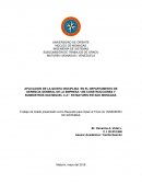APLICACION DE LA QUINTA DISCIPLINA EN EL DEPARTAMENTO DE GERENCIA GENERAL DE LA EMPRESA “AM CONSTRUCCIONES Y SUMINISTROS SAN MIGUEL C.A”. EN MATURIN ESTADO MONAGAS.