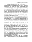 Analisis de Carta Al padre