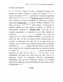 Formato aseguradora reclamo