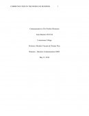 Communication in The World of Business