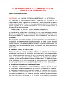 LA PROFESIÓN DOCENTE Y LA COMUNIDAD ESCOLAR: CRÓNICA DE UN DESENCUENTRO