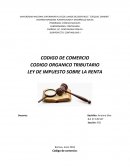 Codigo de Comercio, Codigo Organico Tributario, Ley de Impuestro Sobre la Renta