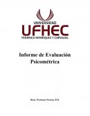 INFORME DE PSICOMETRIA