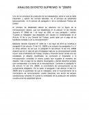 ANALISIS DECRETO SUPREMO N °28699