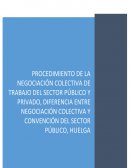 Procedimiento de Negociación Colectiva en el Sector Público y Privado y el Derecho a Huelga