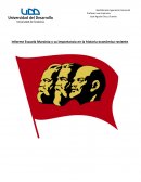 Informe Escuela Marxista y su importancia en la historia económica reciente