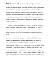 El Ciberterrorismo visto como una acción para generar caos. Página 1
