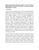 Modelo de producción alimentaria orgánica