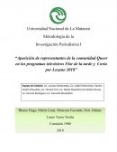 Representantes de la comunidad Queer en medios masivos de comunicacion