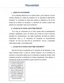 Viscosidad. ¿Qué es la cohesión?