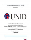 Tarea No 1 Enfoque estratégico de la mercadotecnia