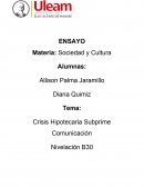 Crisis Hipotecaria Subprime